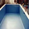 blue swimming pool