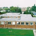 large fibreglass roof